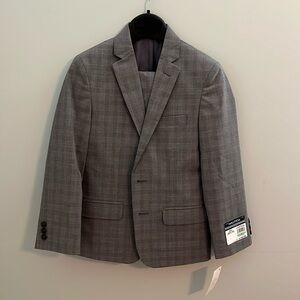 💕HP💕NWT! Nautica 2 piece boys gray plaid suit - size 8